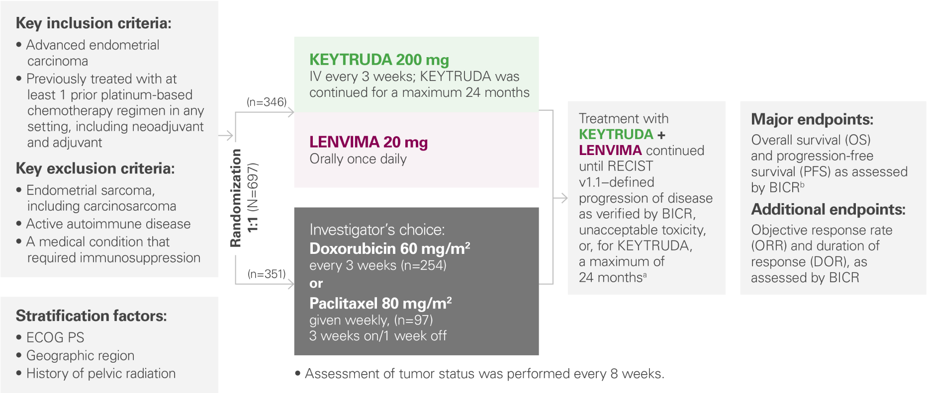 Study Design for KEYNOTE-775/Study 309 Clinical Trial